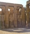 Inner courtyard at Luxor temple