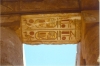 Colour at top of columns at Karnak temple