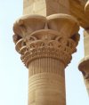 Details on column at Philae temple