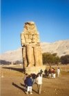 The Colossi of Memnon - with people for scale